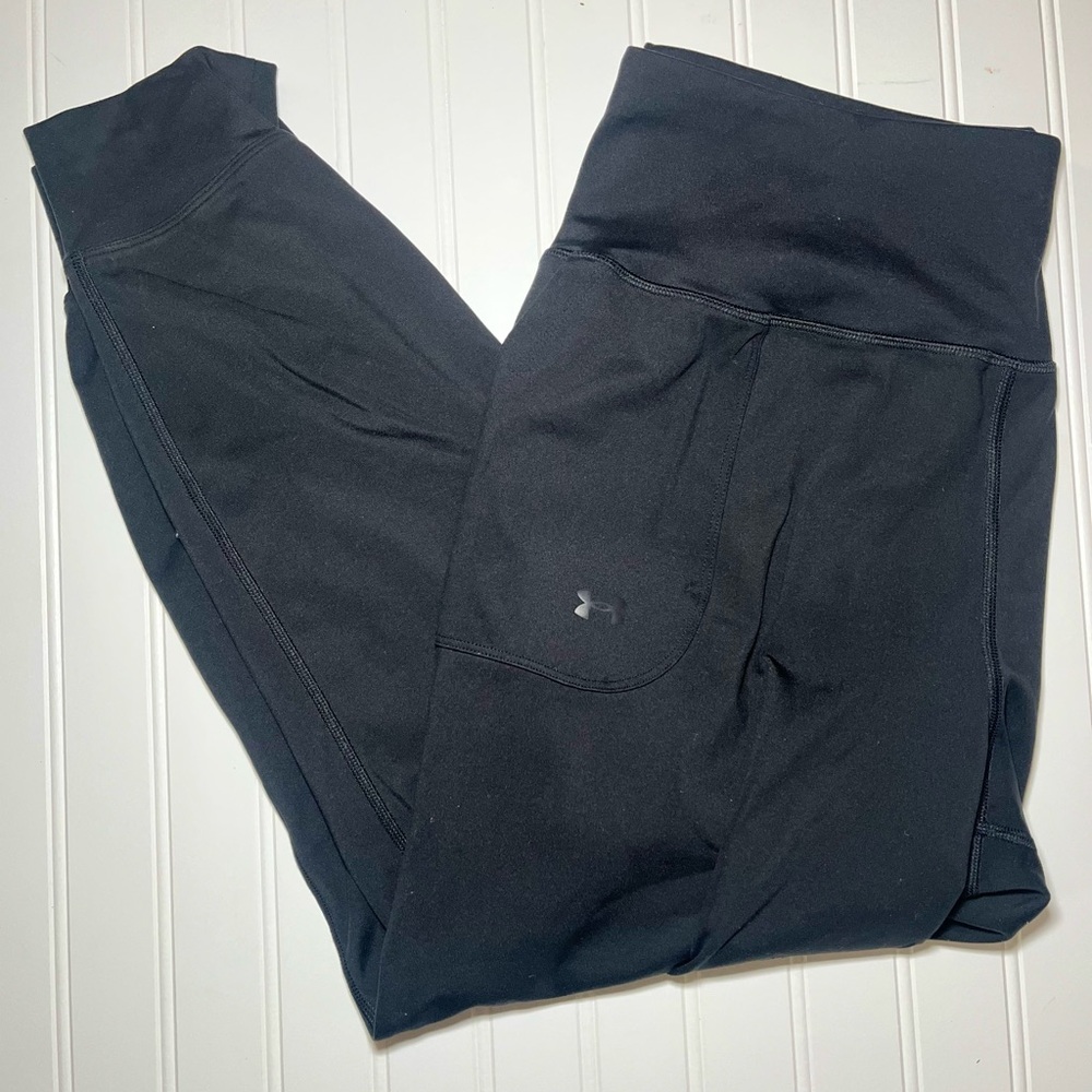 Under Armour Women’s Cuffed Athletic Joggers – Black – 1X – Non-Compression